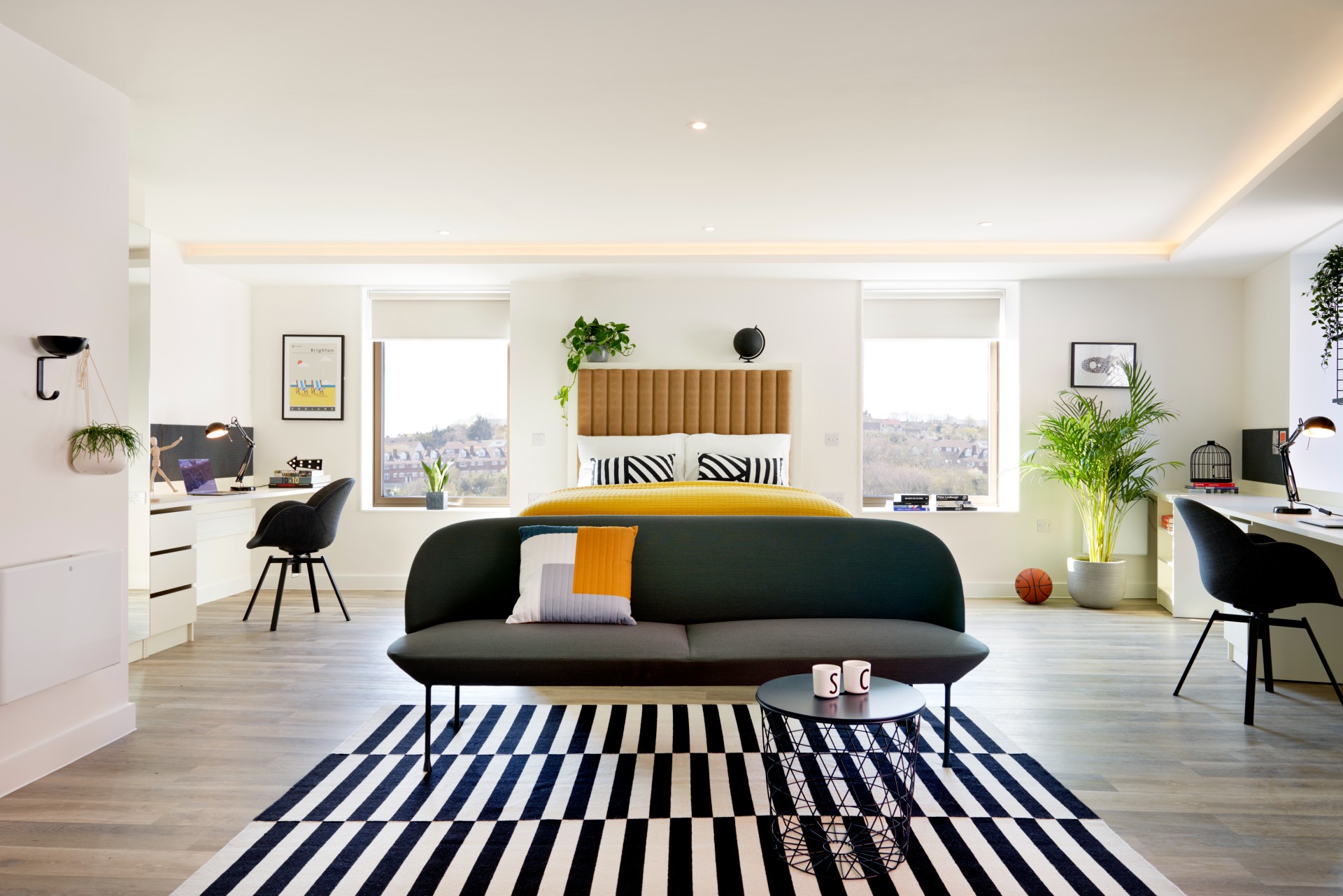 Student Castle Brighton Mortimer Deluxe Studio Bedroom