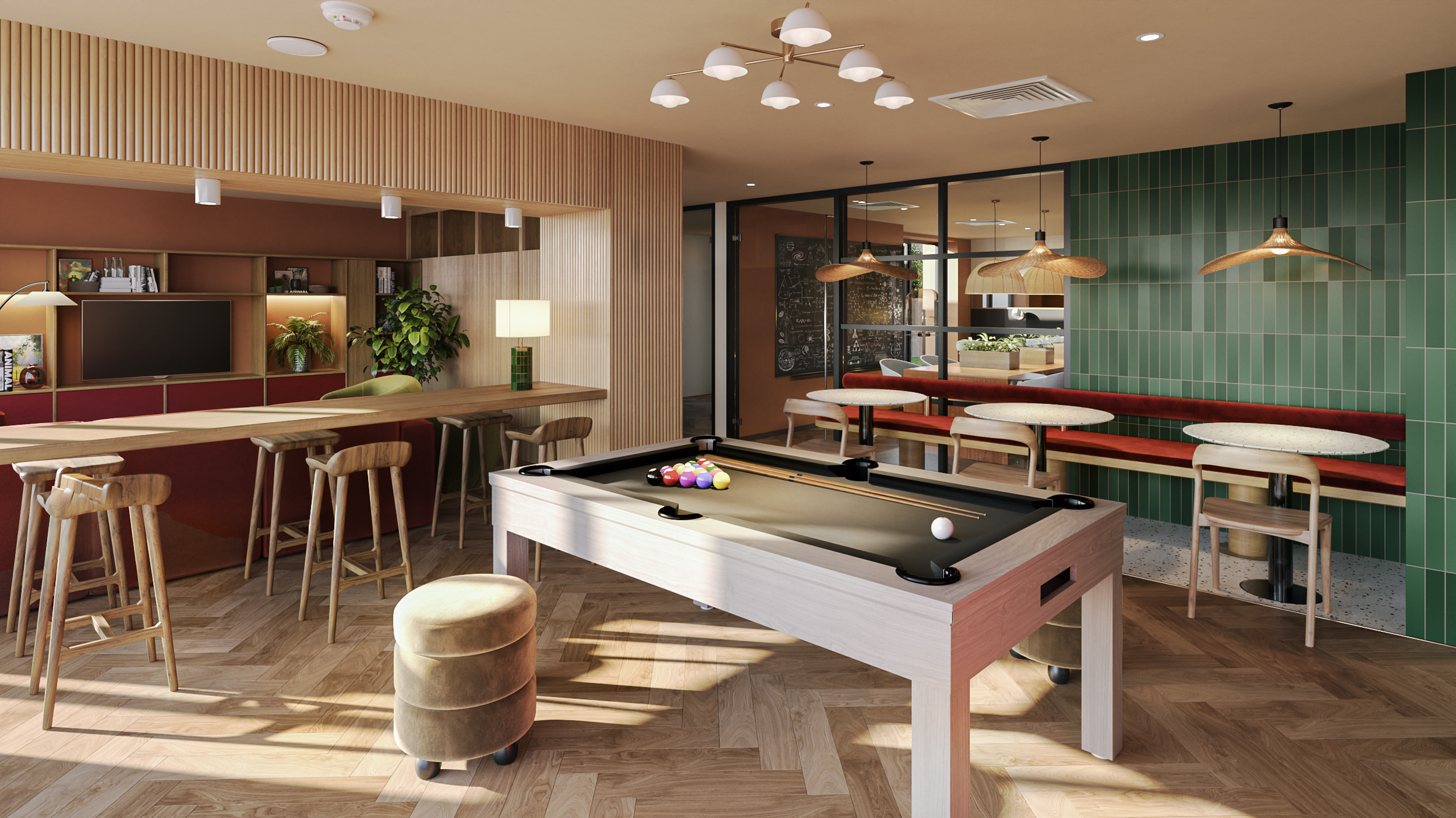 Refurbished student social space